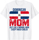 Dominican Mom Dominican Republic Flag Design Mother's Day T-Shirt - T-Shirt | White