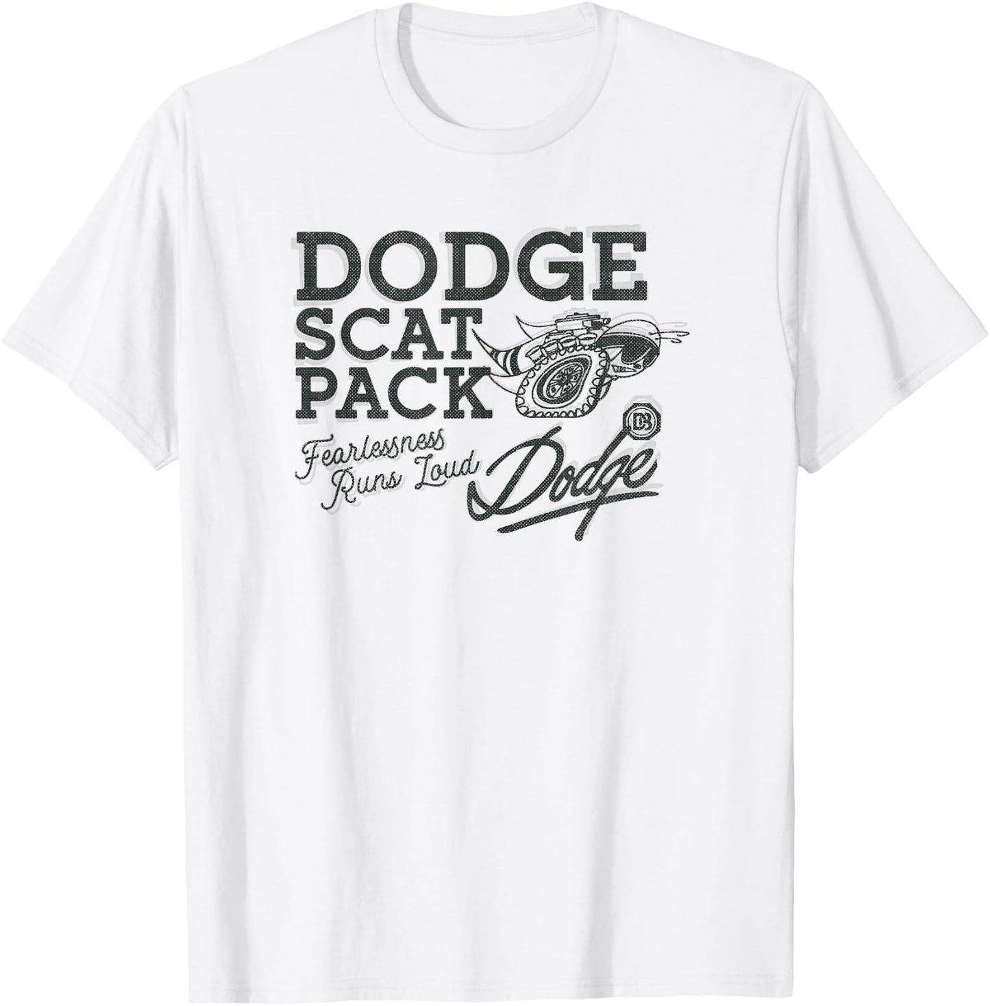 Dodge Retro Scat Pack T-Shirt - T-Shirt | White