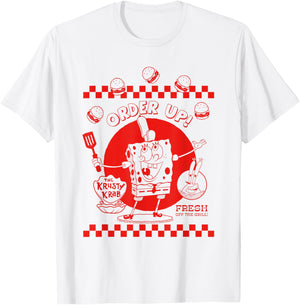 SpongeBob SquarePants Order Up! T-Shirt - T-Shirt | White