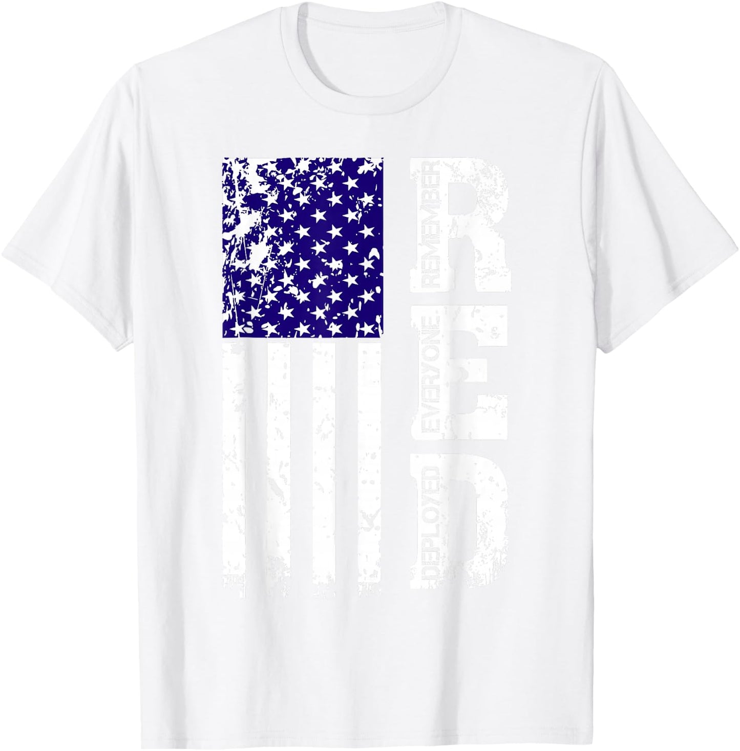 R.E.D. Remember Everyone Deployed Red Friday T-Shirt - T-Shirt | White