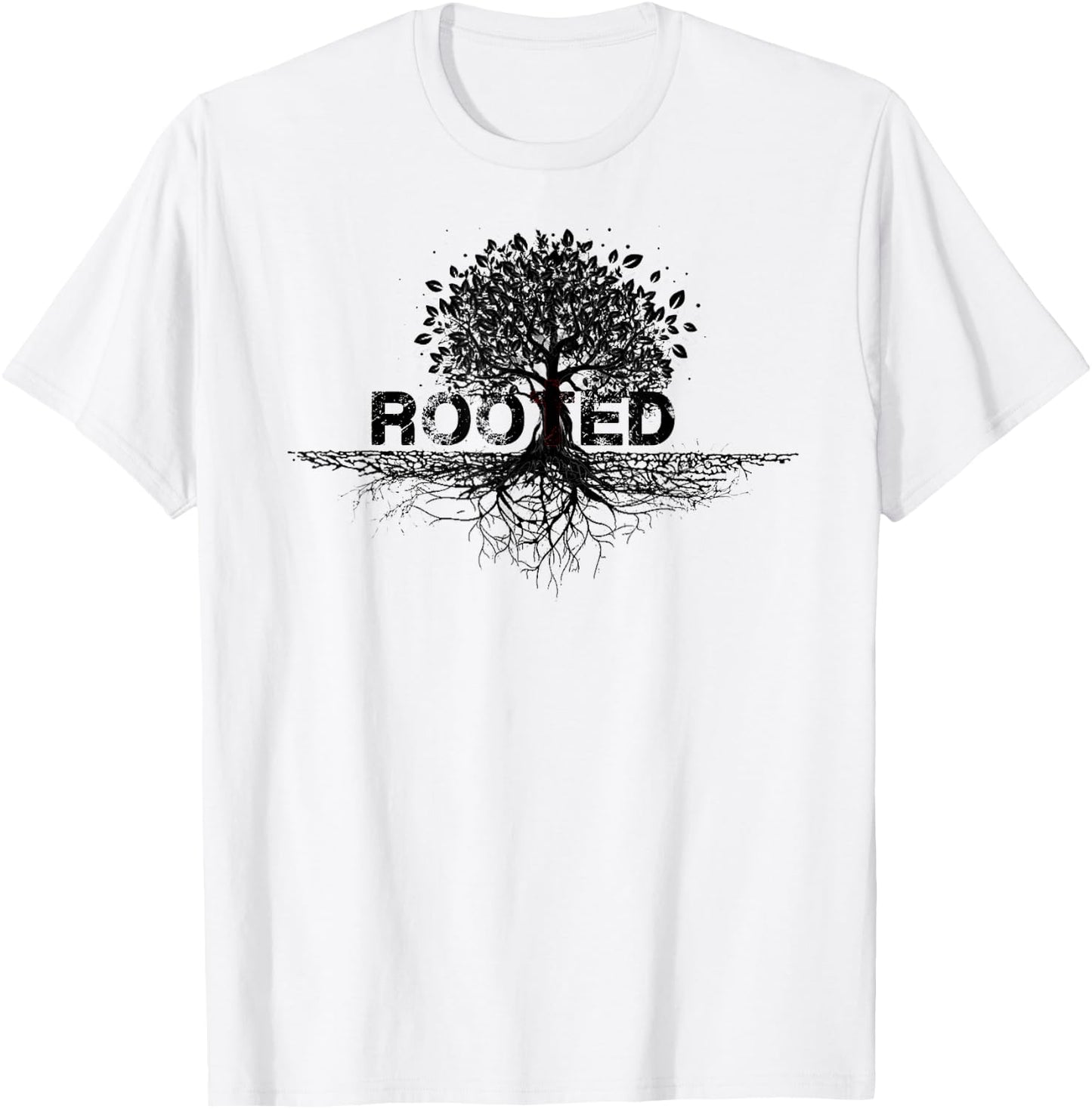 Rooted in Christ rooted & built up in Jesus Faith Christian T-Shirt - T-Shirt | White