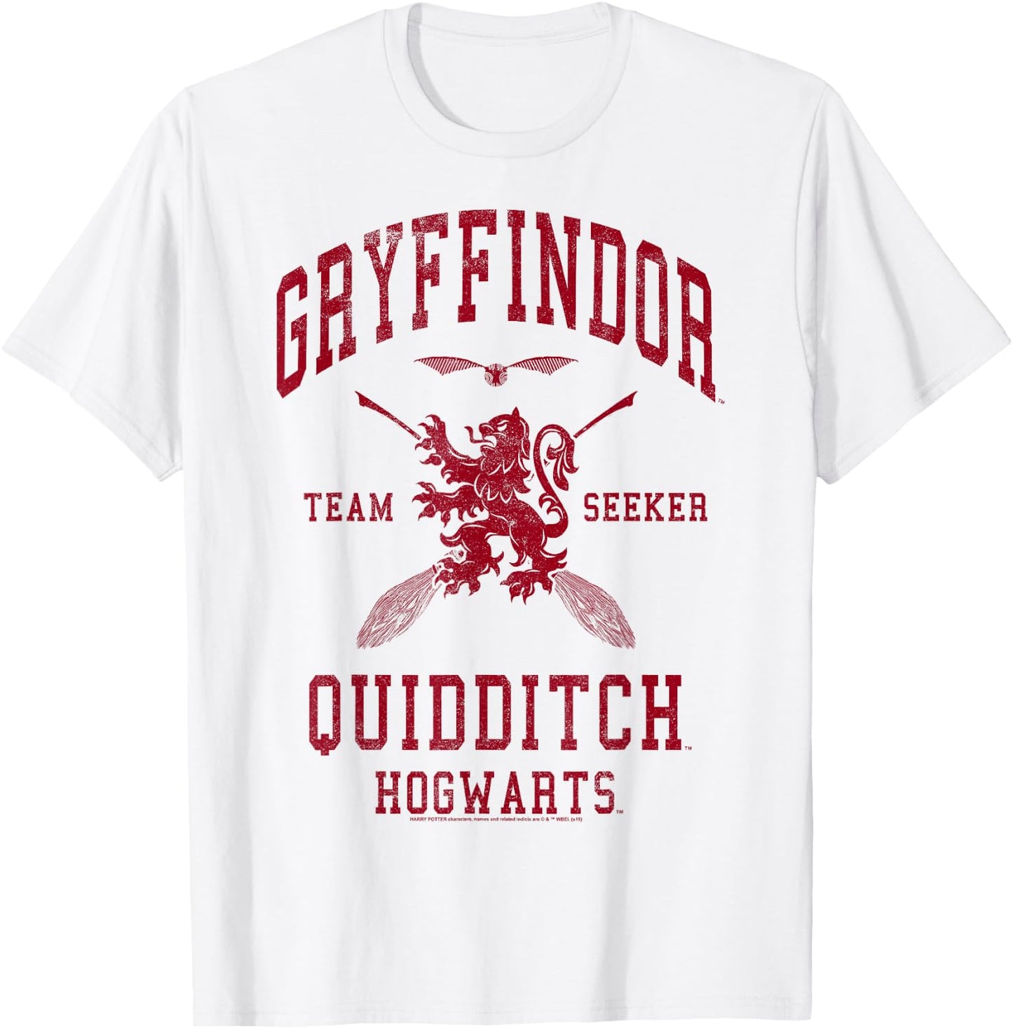 Harry Potter Gryffindor Quidditch Team Seeker T-Shirt - T-Shirt | White