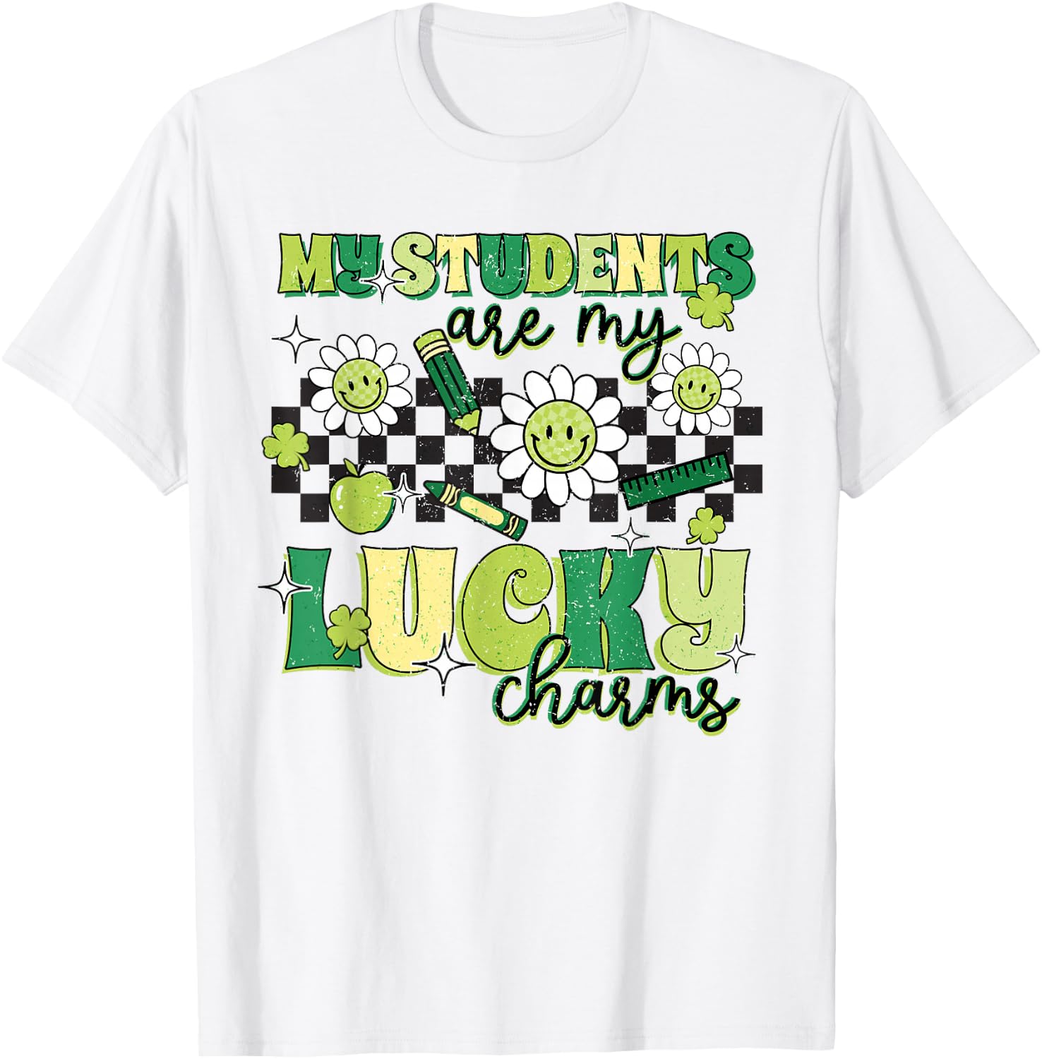 St Patricks Day Teacher My Students are my Lucky T-Shirt - T-Shirt | White