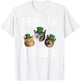 Drink Up Pussies Funny Cat Drinking Saint Patrick's Day Men Women T-Shirt - T-Shirt | White