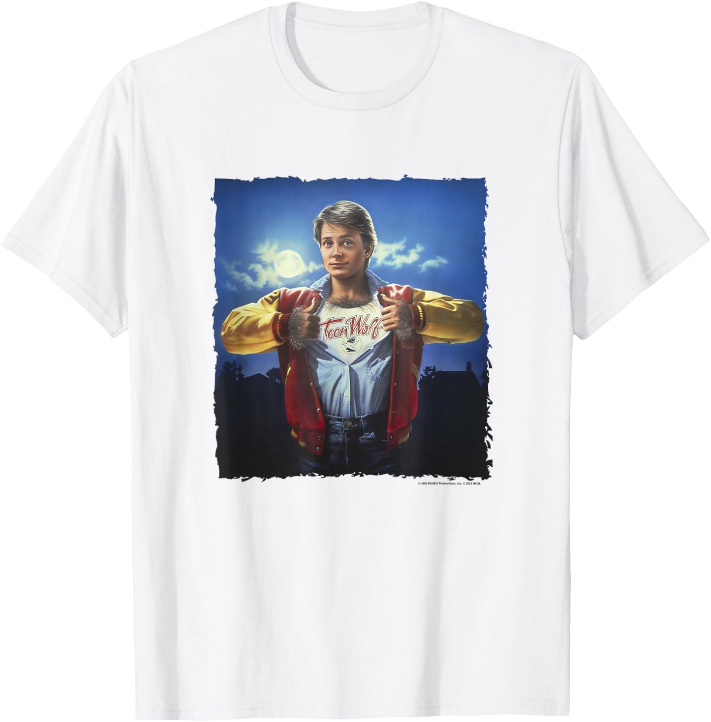 Teen Wolf Scott Howard Classic Movie Poster Vintage T-Shirt - T-Shirt | White