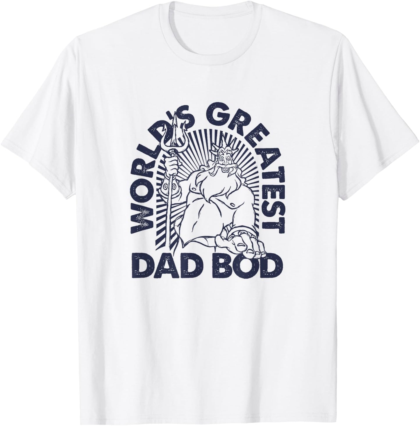 Disney The Little Mermaid King Triton World's Greatest Dad T-Shirt - T-Shirt | White