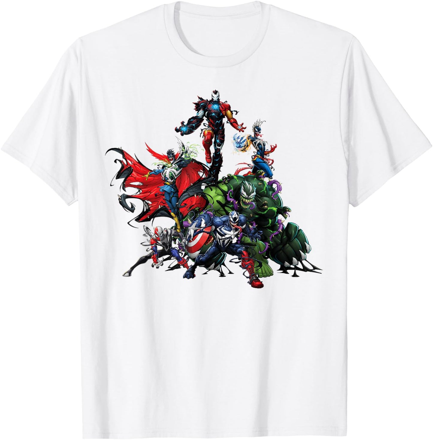 Marvel Spider-Man Maximum Venom Avengers Venomized Small T-Shirt - T-Shirt | White