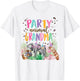 Grandma Of The Birthday Boy Girl Zoo Theme Animal Party T-Shirt - T-Shirt | White