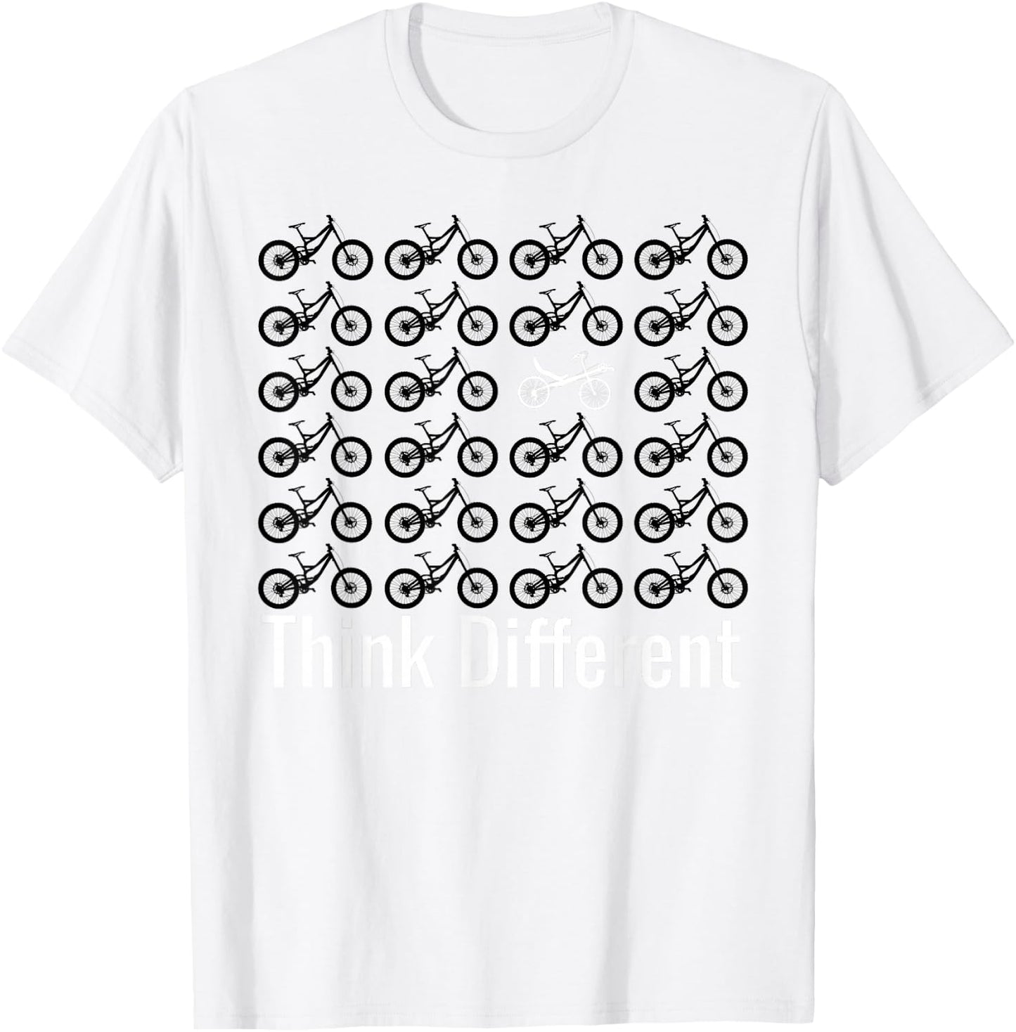 Recumbent Bike Bicycle Cycling T-Shirt - T-Shirt | White