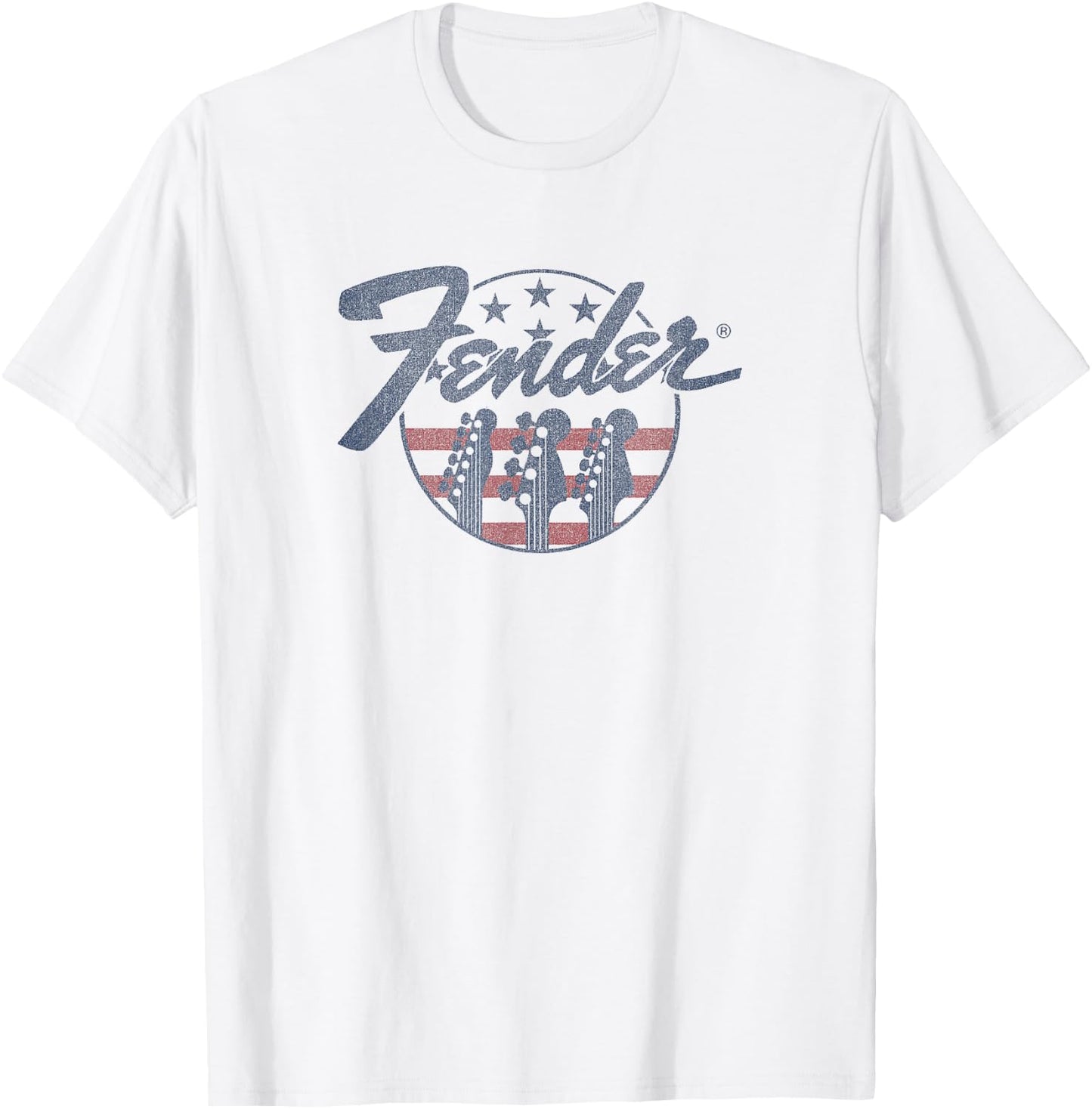 Fender Guitar Flag T-Shirt - T-Shirt | White