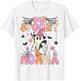 Groovy One Spooky Nonna Retro Halloween Cute Ghost T-Shirt - T-Shirt | White