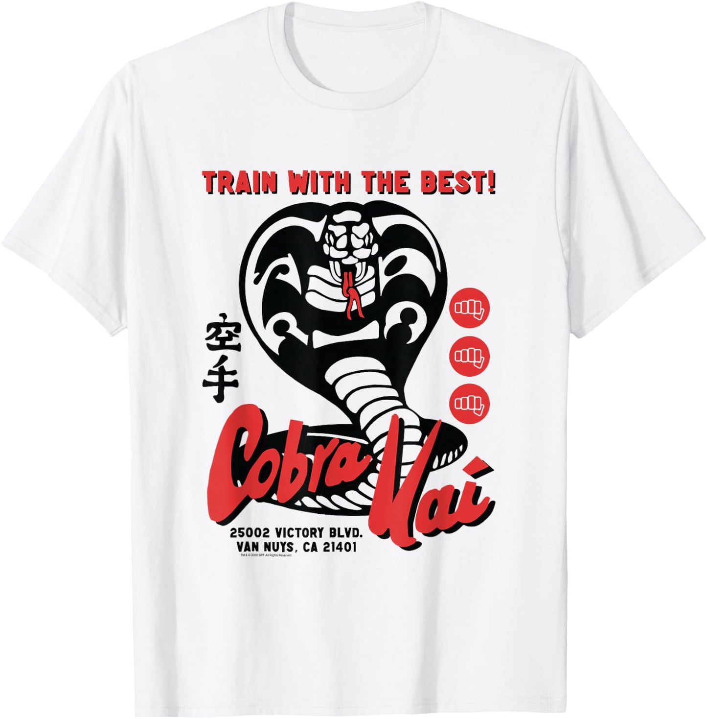 Cobra Kai Retro Ad Train with the Best TV Show T-Shirt - T-Shirt | White