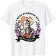 I Hate Everyone But Coffee Helps Vintage Retro Skeleton T-Shirt - T-Shirt | White