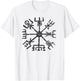 Vegvisir Viking Compass Rune Protection Symbol Celtic Nordic T-Shirt - T-Shirt | White