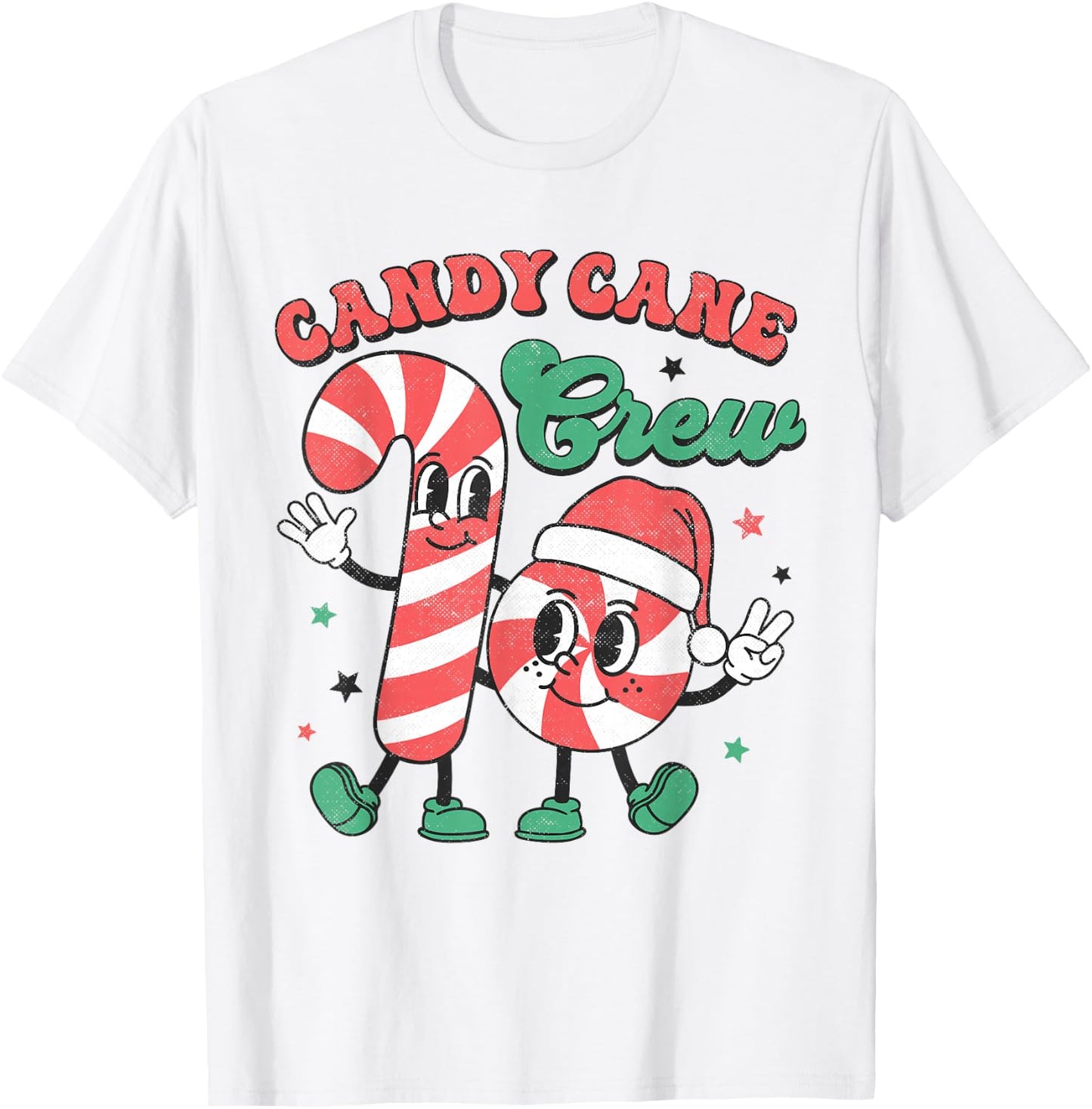 Candy Cane Crew Christmas Xmas Love Candy Boys Girls Kids T-Shirt - T-Shirt | White