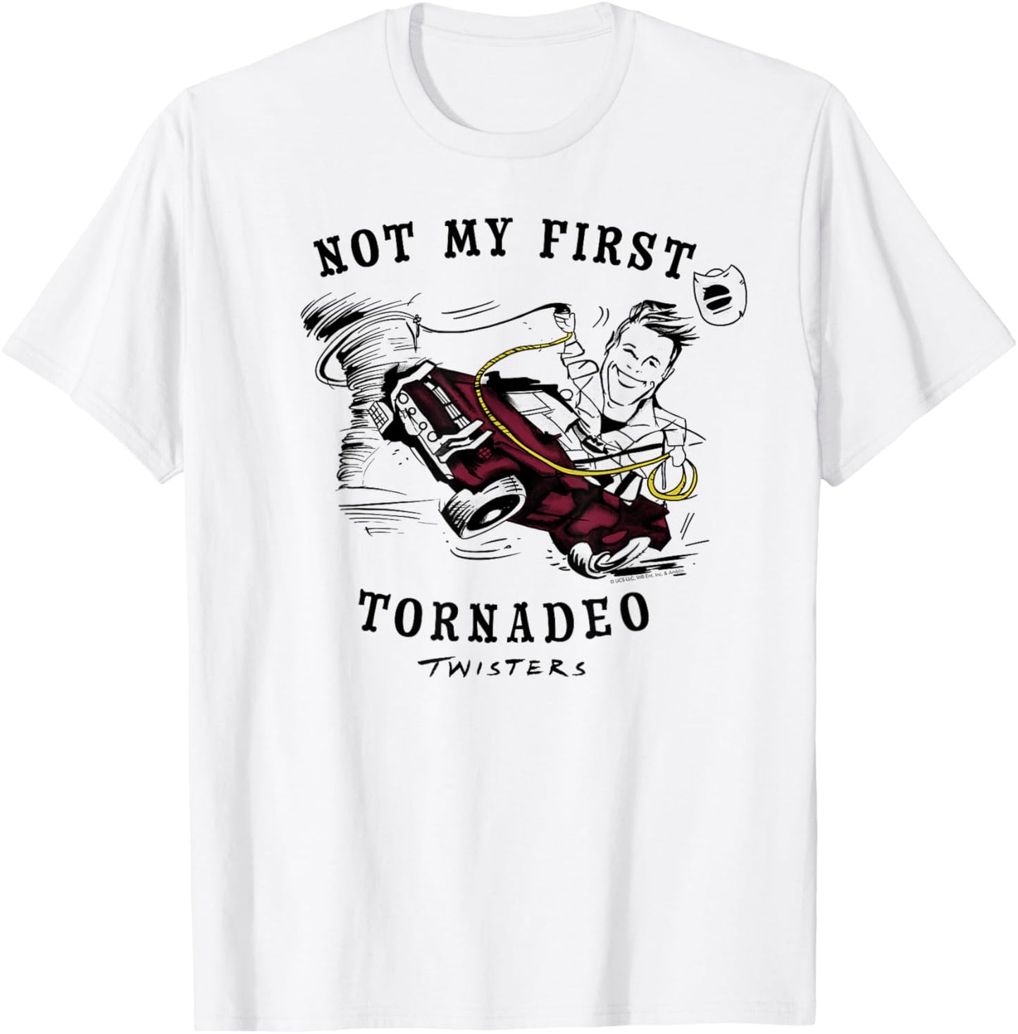 Twisters Not My First Tornadeo T-Shirt - T-Shirt | White