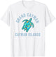 Grand Cayman Beach Design / Sea Turtle Illustration Gift T-Shirt - T-Shirt | White