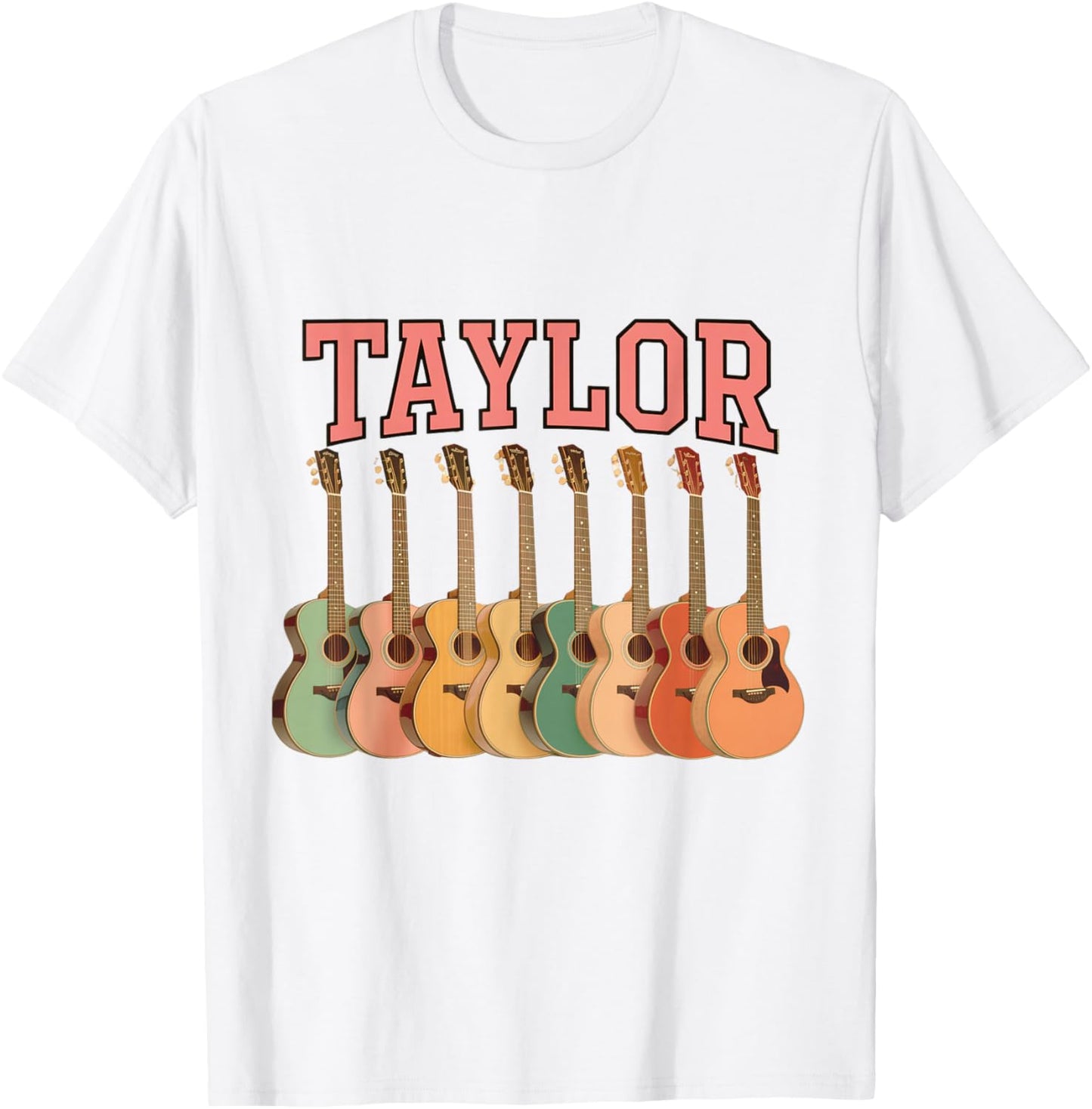 Taylor Guitar Collegiate T-Shirt - T-Shirt | White