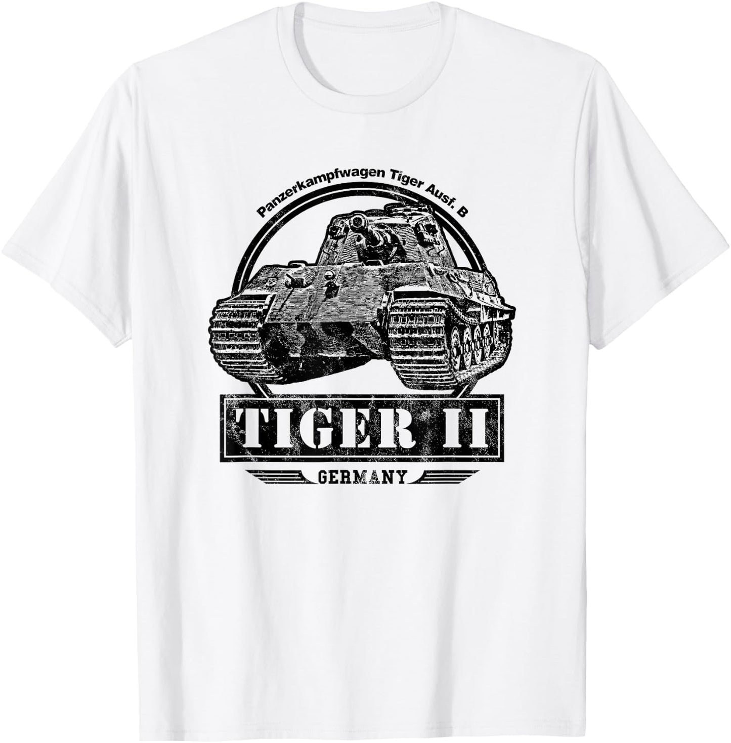 Tiger II - WW2 Tank T-Shirt - T-Shirt | White