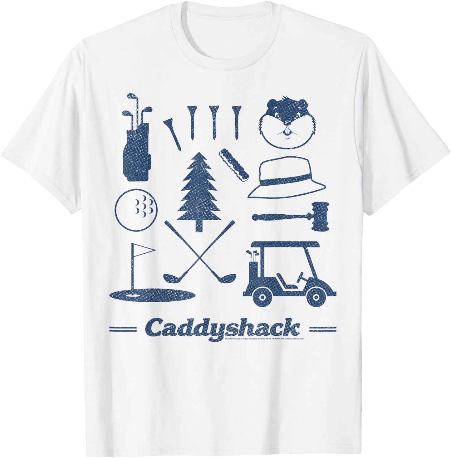 Caddyshack Icons T-Shirt - T-Shirt | White