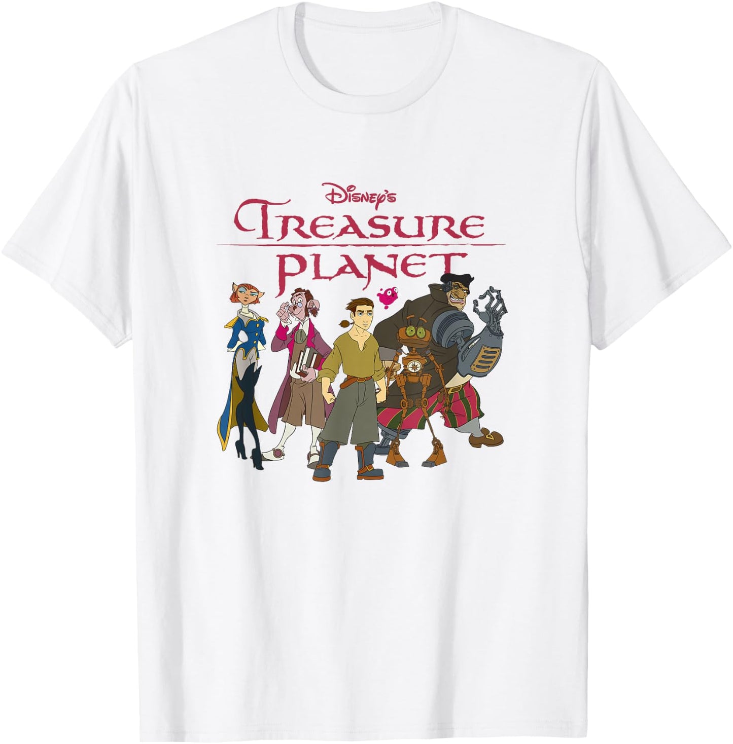 Disney Treasure Planet Vintage Movie Poster Group Shot T-Shirt - T-Shirt | White