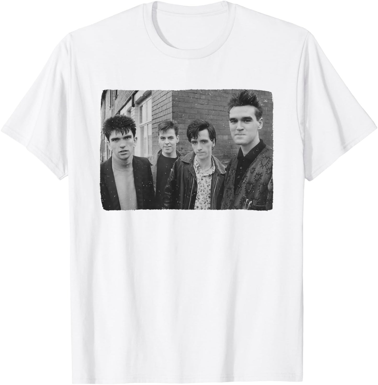 Morrissey The Smiths Band Street Photo 1985 Stephen Wright T-Shirt - T-Shirt | White