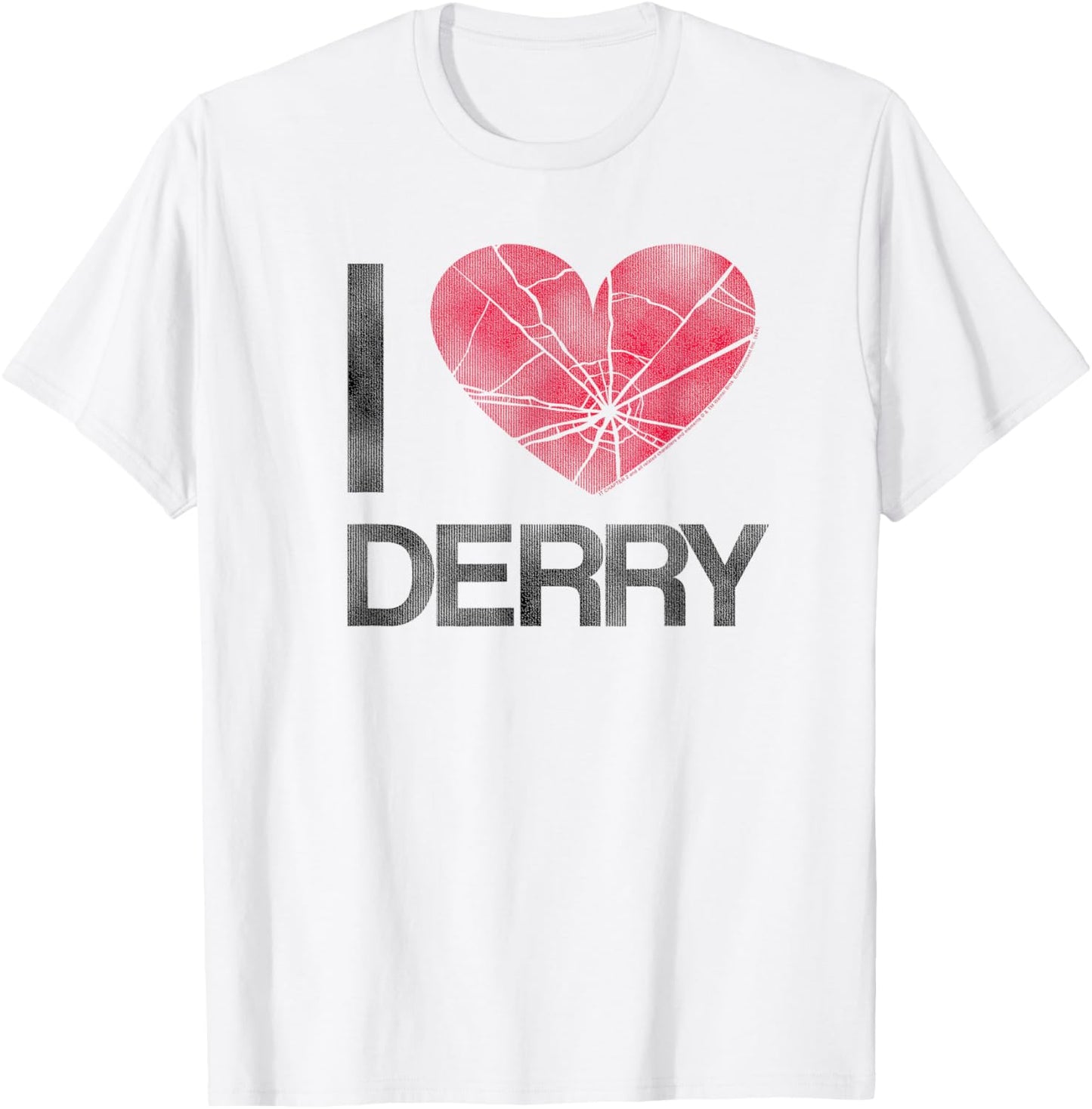 It I Heart Derry Stephen King Horror T-Shirt - T-Shirt | White