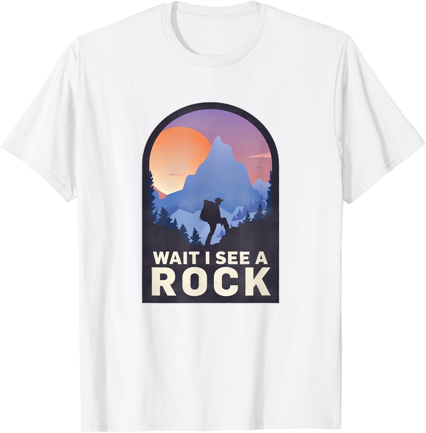 Wait I See A Rock - Geology Geologist T-Shirt - T-Shirt | White