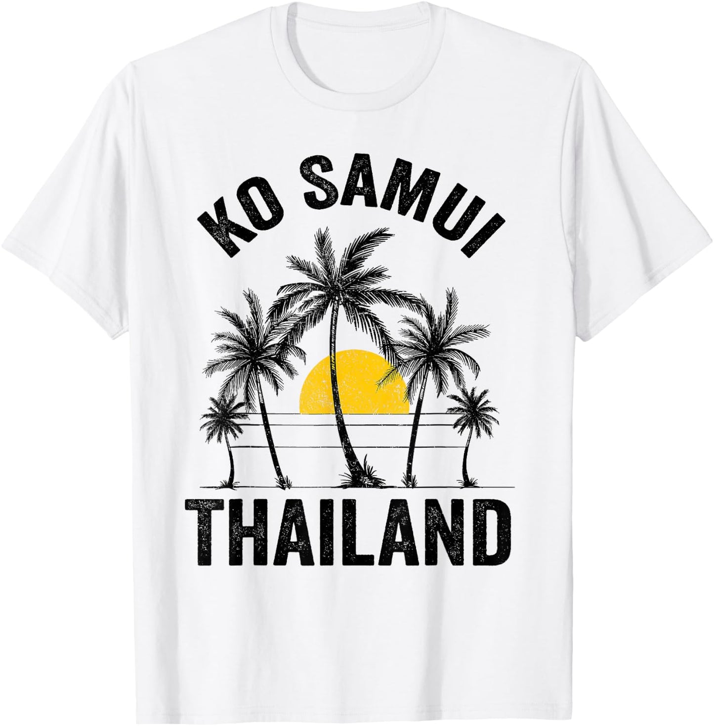 Ko Samui Beach Souvenir T Shirt Thailand 2021 Vacation T-Shirt - T-Shirt | White