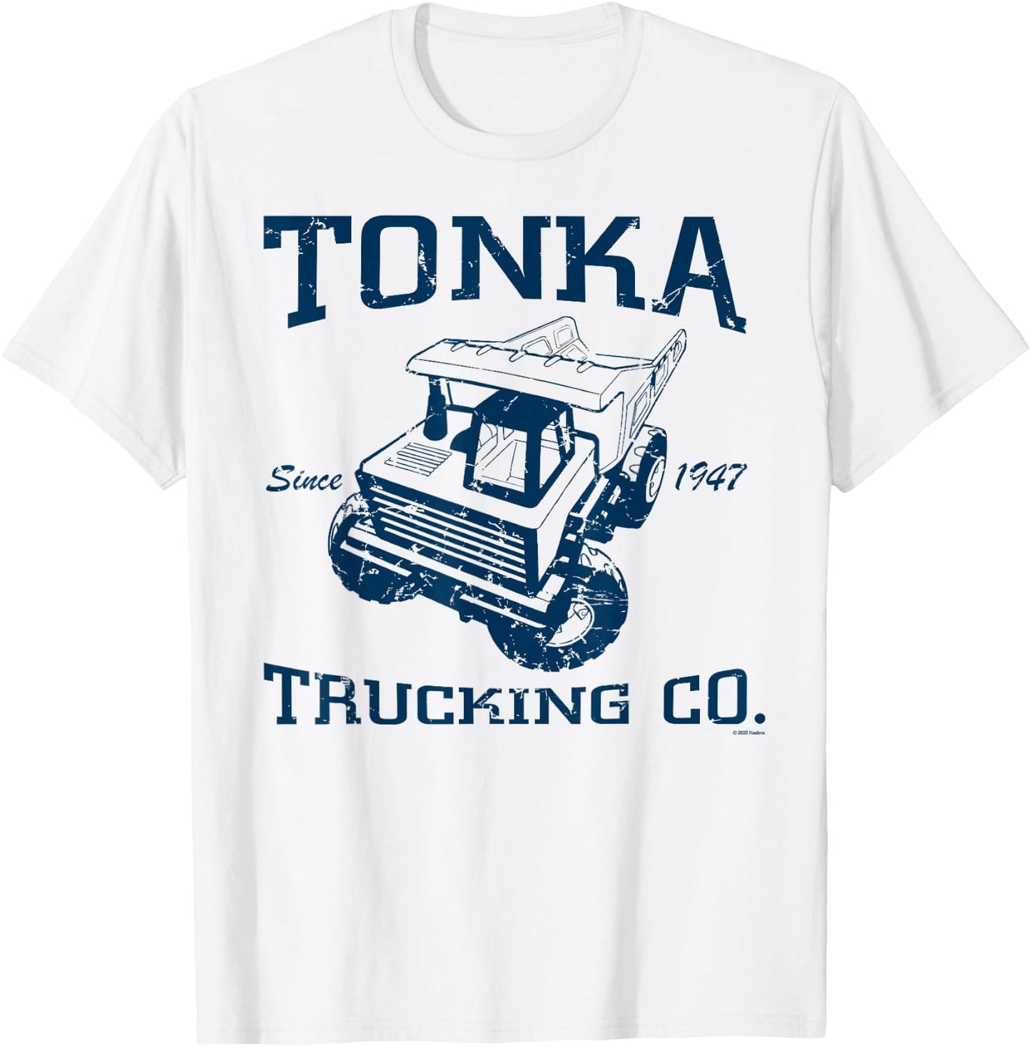 Tonka Trucking Co. Since 1947 Vintage Trucker Logo T-Shirt - T-Shirt | White