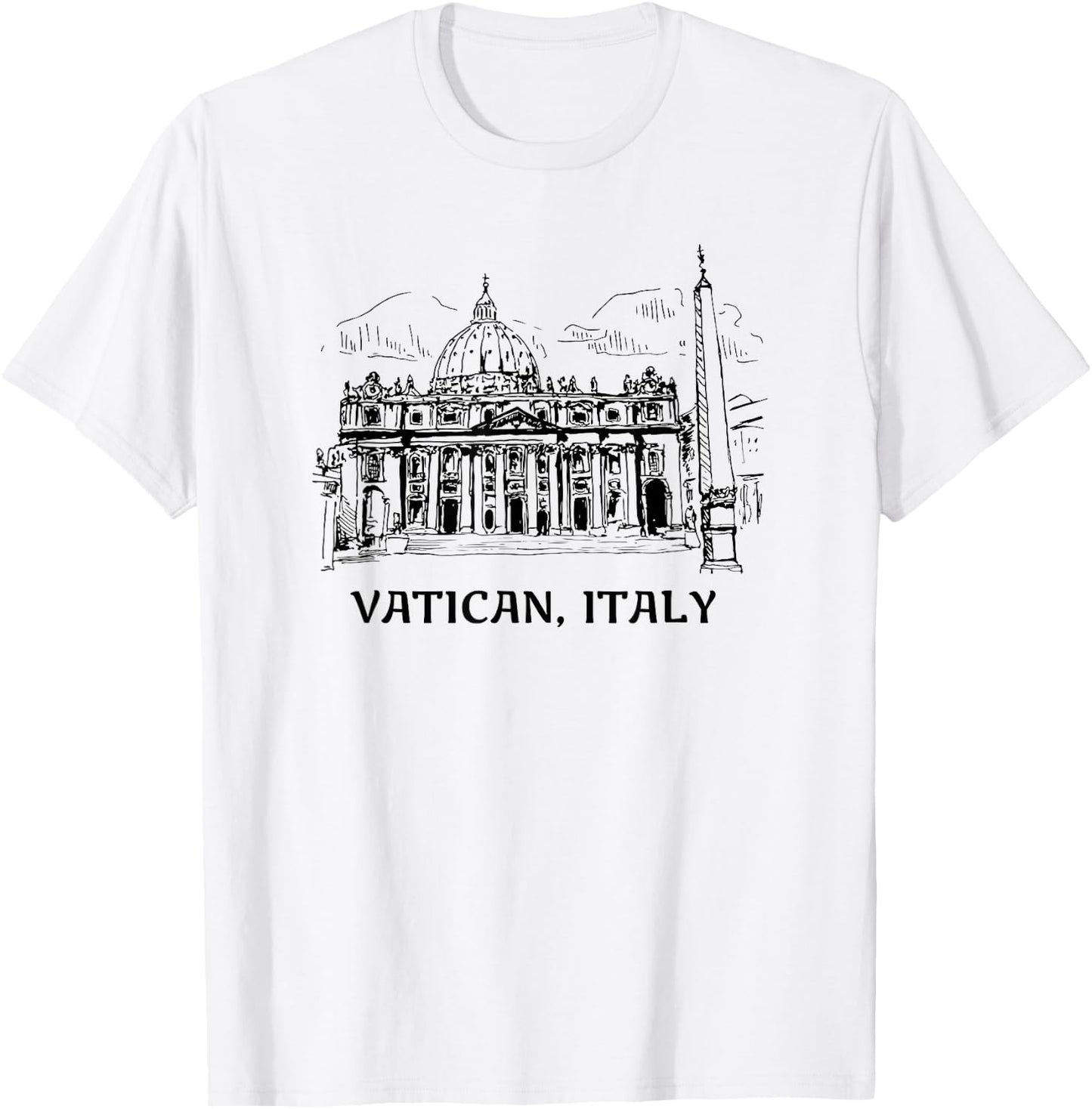 Tee4One Travel Vacation Countries Vatican City Italy Summer Travel T-Shirt - T-Shirt | White