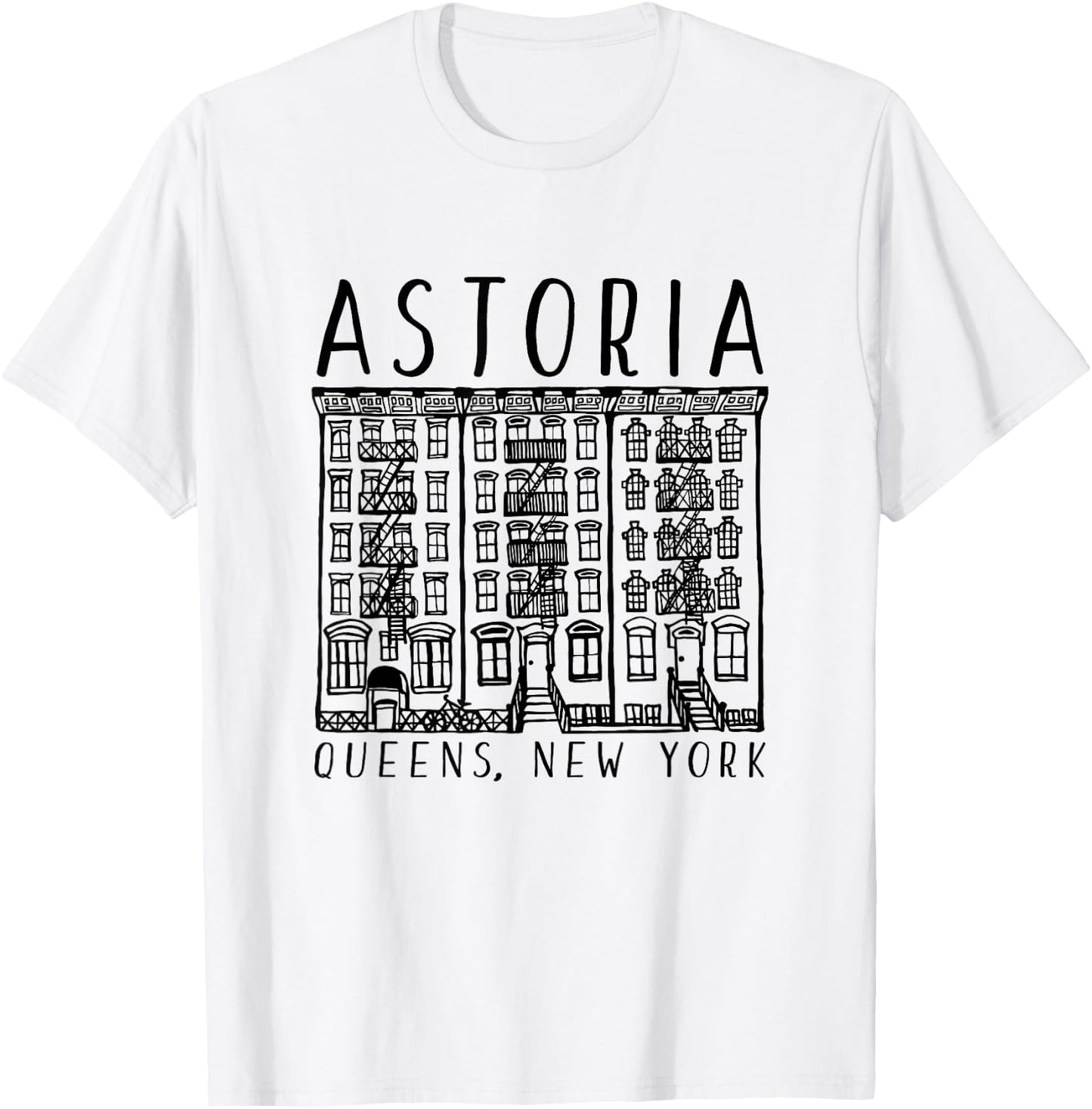 Astoria Queens T-Shirt - T-Shirt | White