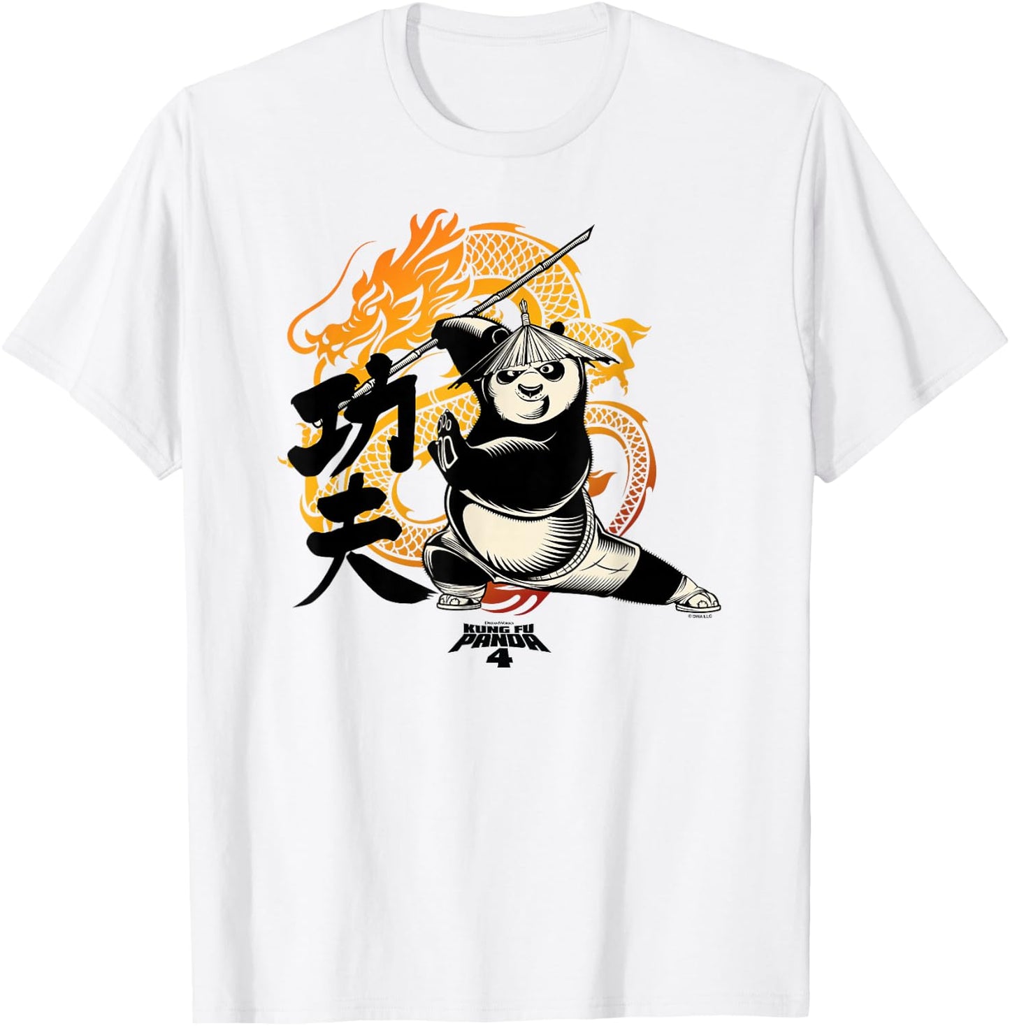 Kung Fu Panda 4 Master Po Dragon Warrior Awesome Portrait T-Shirt - T-Shirt | White