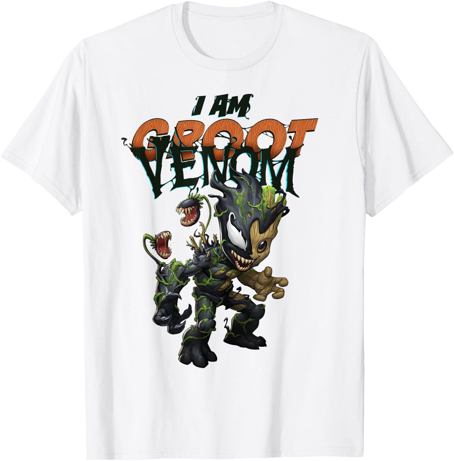 Marvel Spider-Man Maximum Venom I Am Groot Venom Small T-Shirt - T-Shirt | White