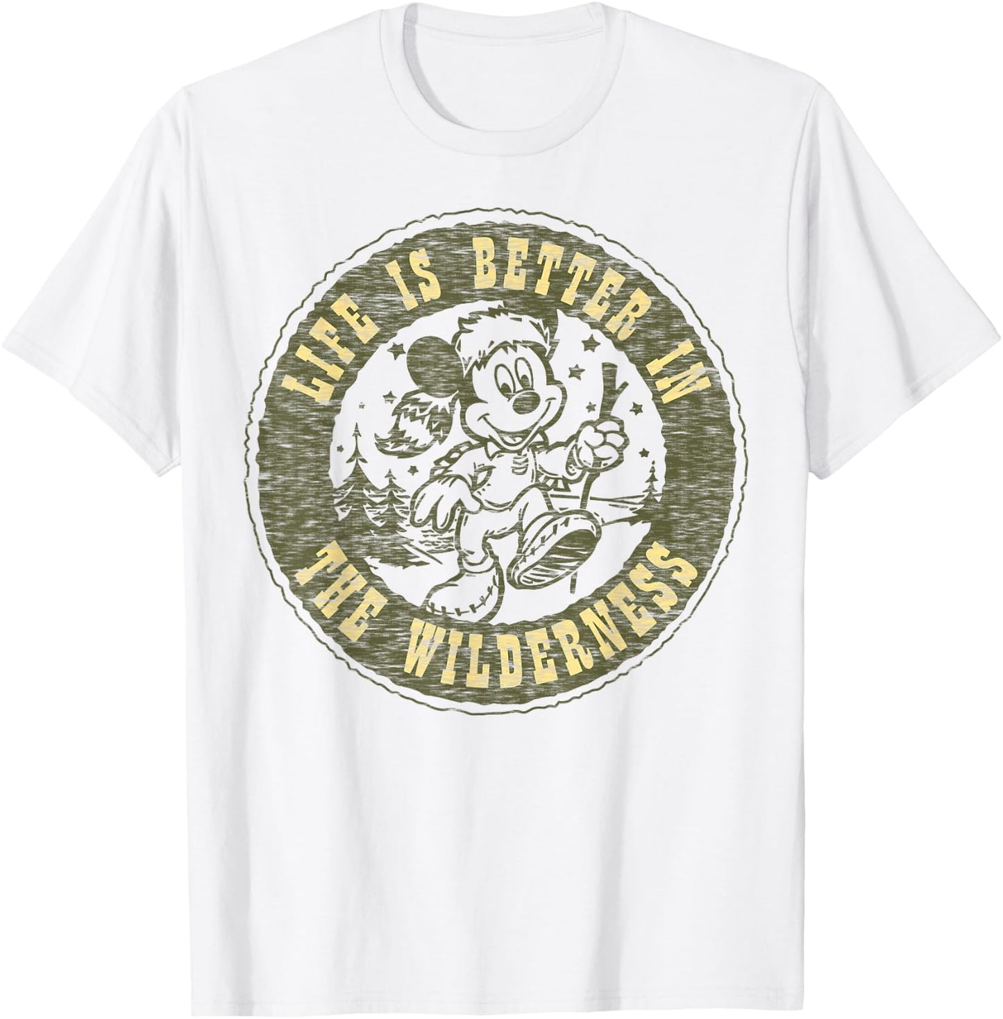 Disney Mickey and Friends Life is Better in The Wilderness Small T-Shirt - T-Shirt | White