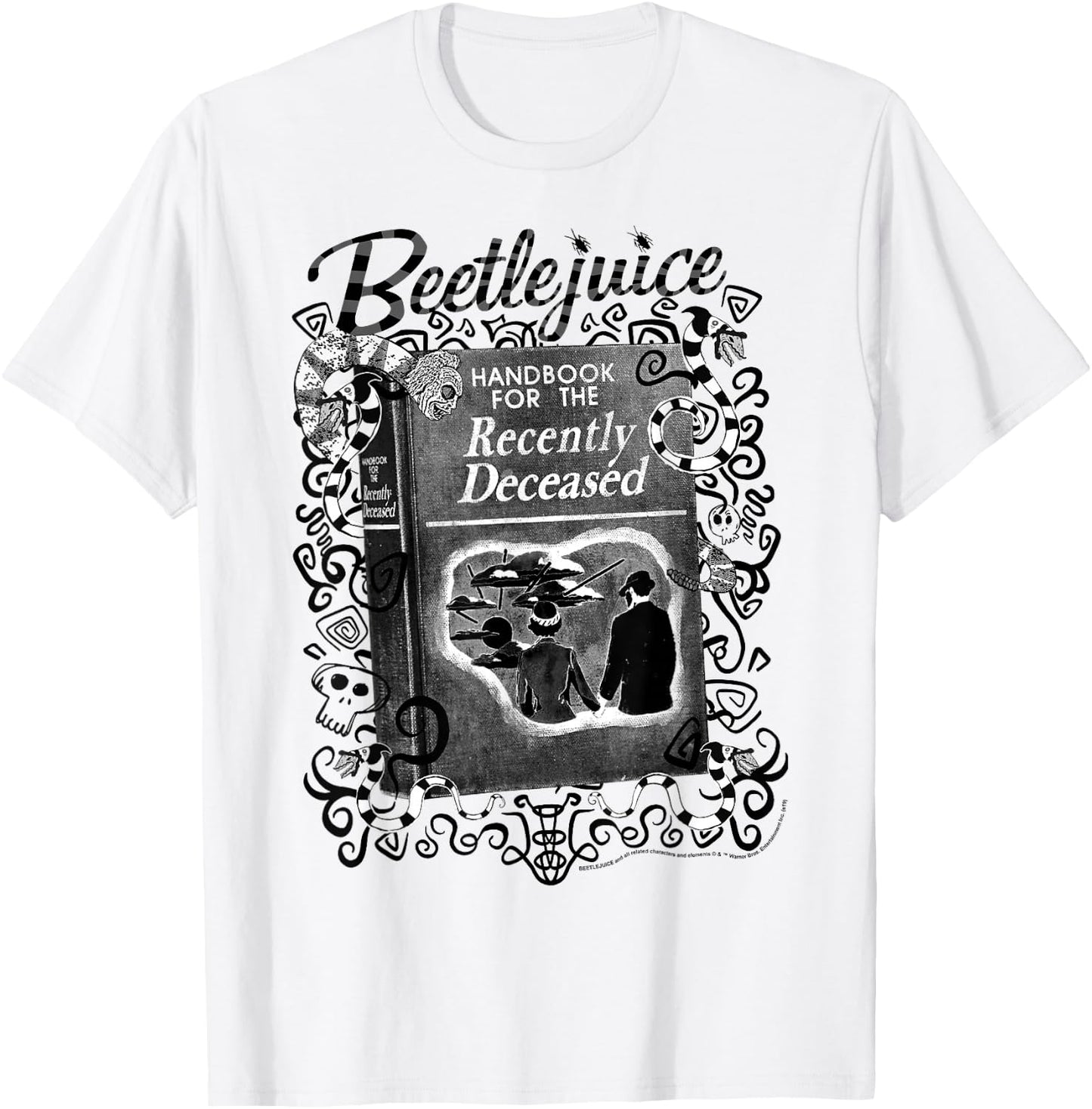 Beetlejuice Handbook For The Recently Deceased Poster T-Shirt - T-Shirt | White