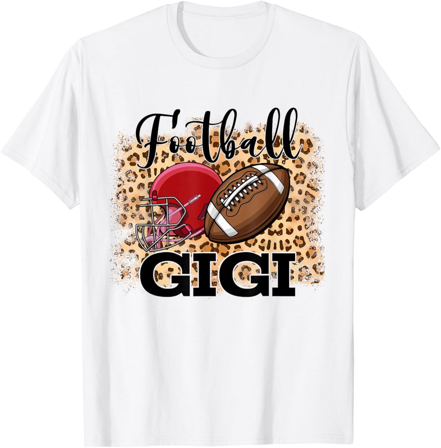 Leopard Football Sport Football Gigi T-Shirt - T-Shirt | White