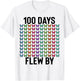 100 Days of School Flew By Butterfly Girls Butterflies Cute T-Shirt - T-Shirt | White