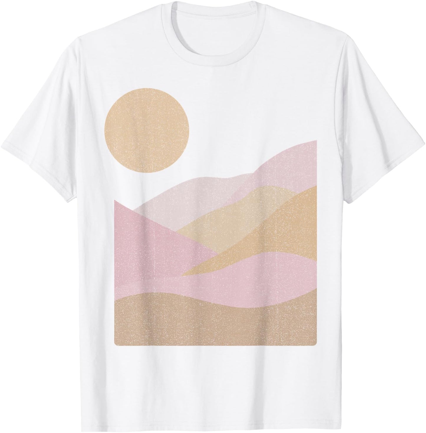 Trendy Minimal Hills T-Shirt - T-Shirt | White