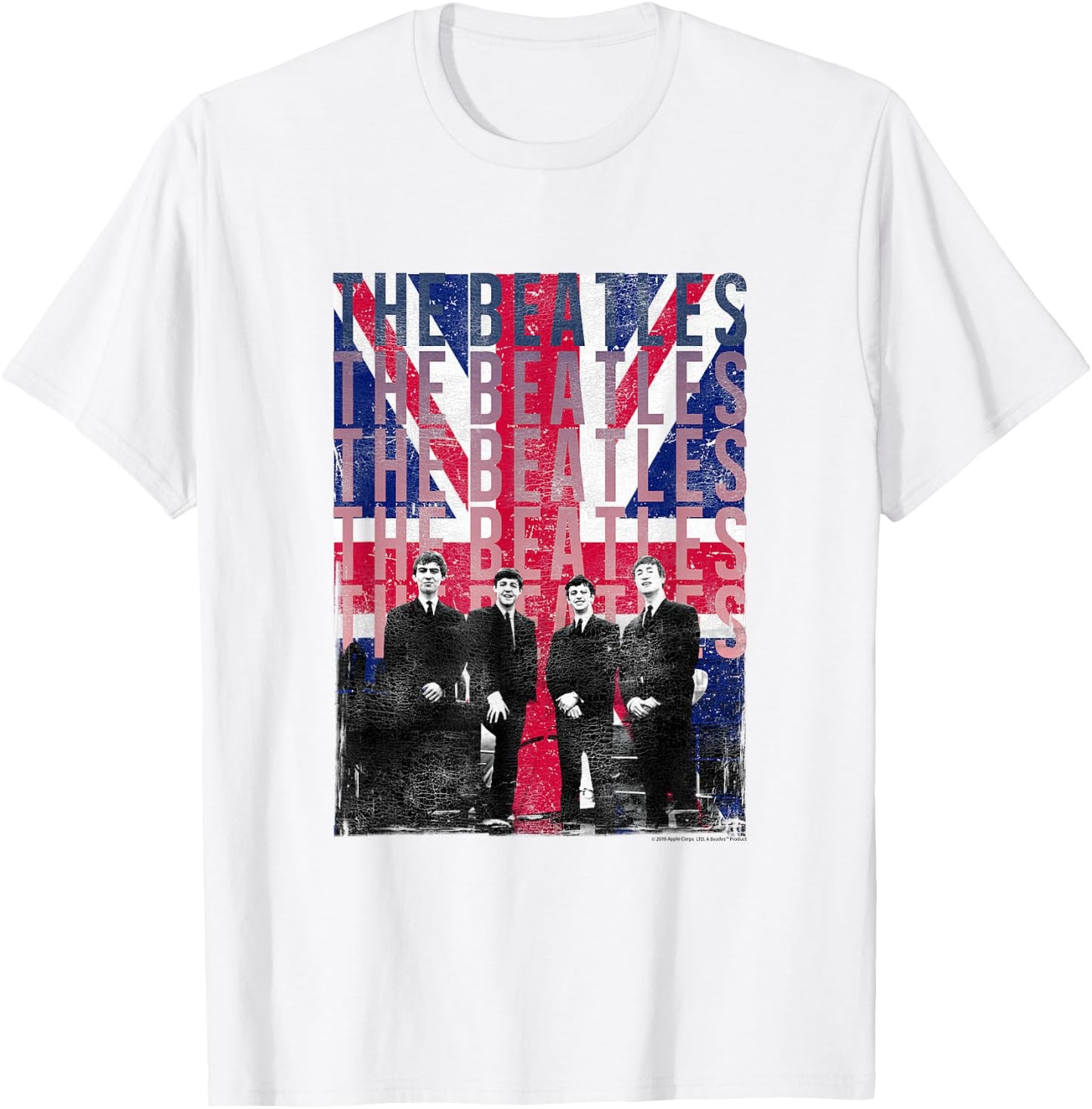 The Beatles Liverpool Flag T-Shirt - T-Shirt | White