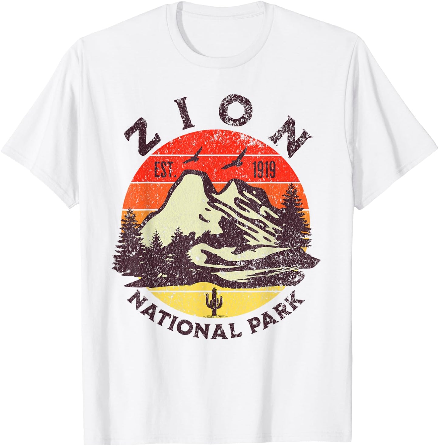 Zion National Park T-Shirt - T-Shirt | White