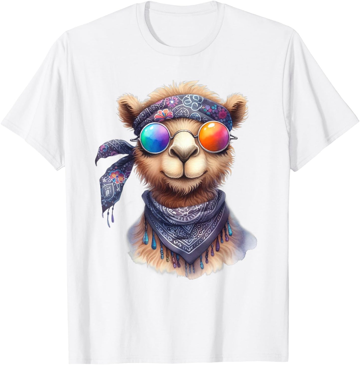 Hippie Camel Funny , Shirt Men Women Kids T-Shirt - T-Shirt | White