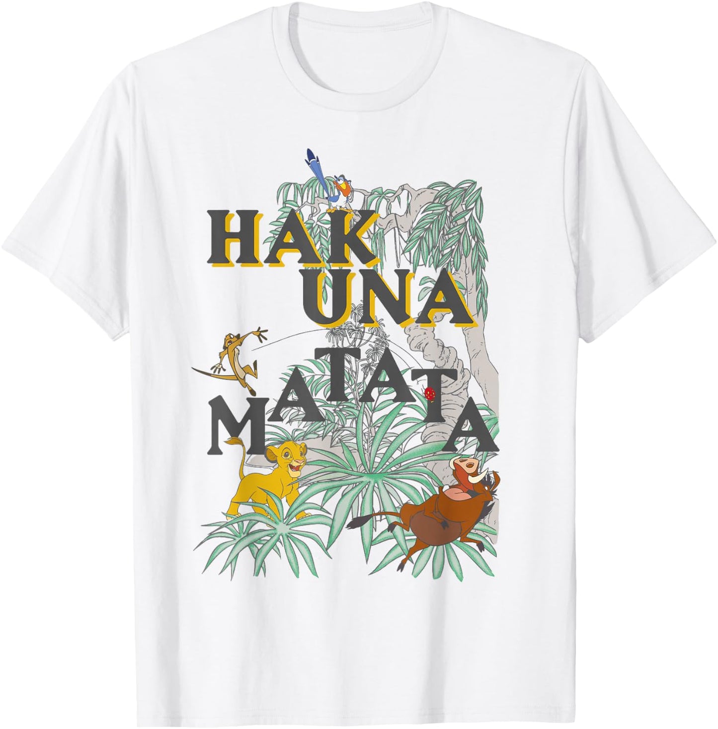 Disney The Lion King Hakuna Matata Jungle Scene T-Shirt - T-Shirt | White
