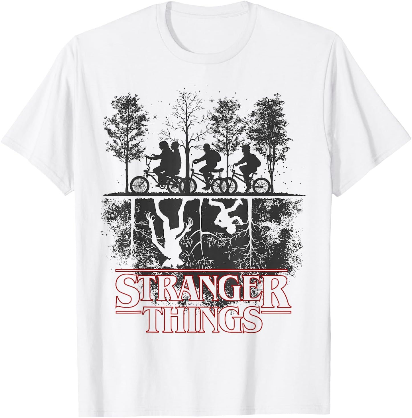 Stranger Things The Upside Down Logo T-Shirt - T-Shirt | White