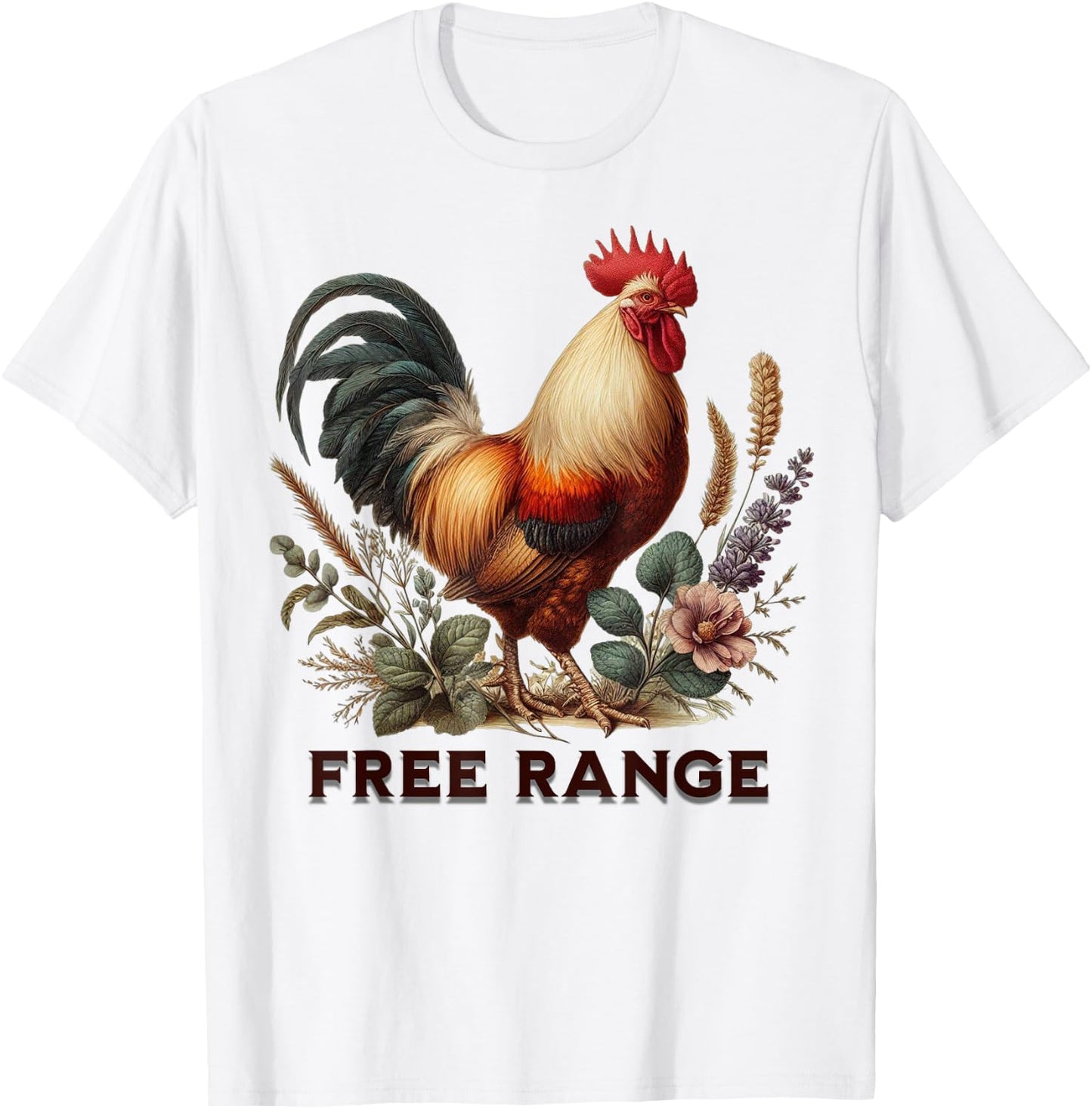 Free Range Kids Farm Field Trip Chicken Lover Gift Feral T-Shirt - T-Shirt | White