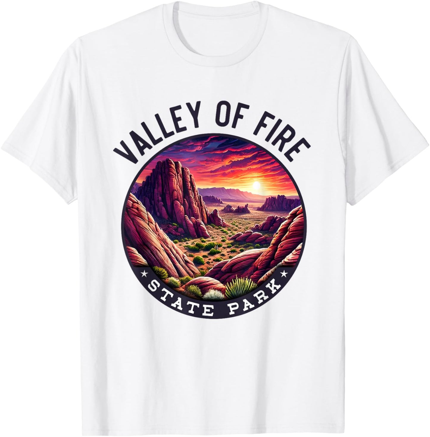 Valley of Fire Hiking Souvenir, Valley of Fire State Park T-Shirt - T-Shirt | White