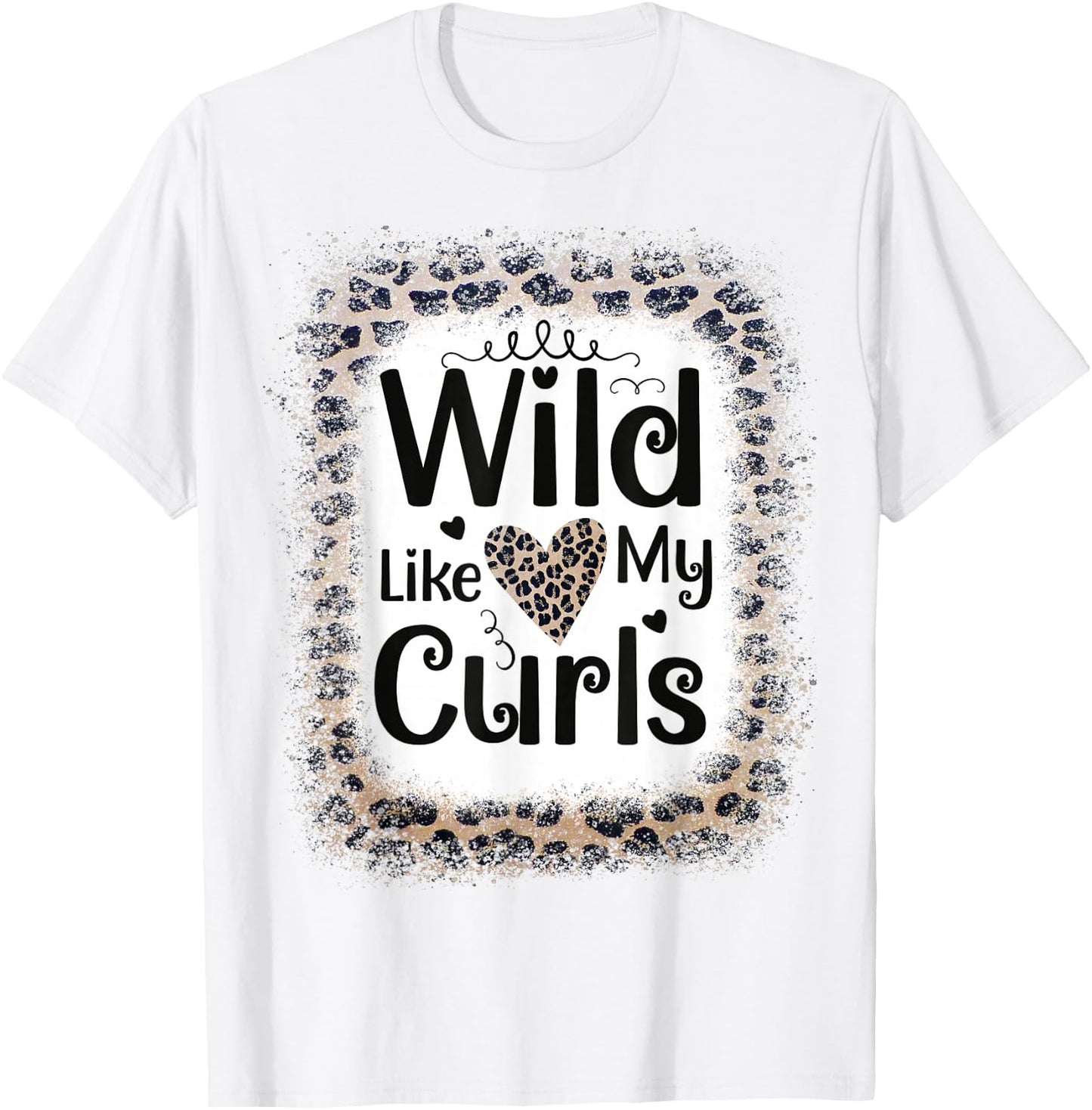Toddler Girls Wild Like My Curls Funny Curly Hair T-Shirt - T-Shirt | White