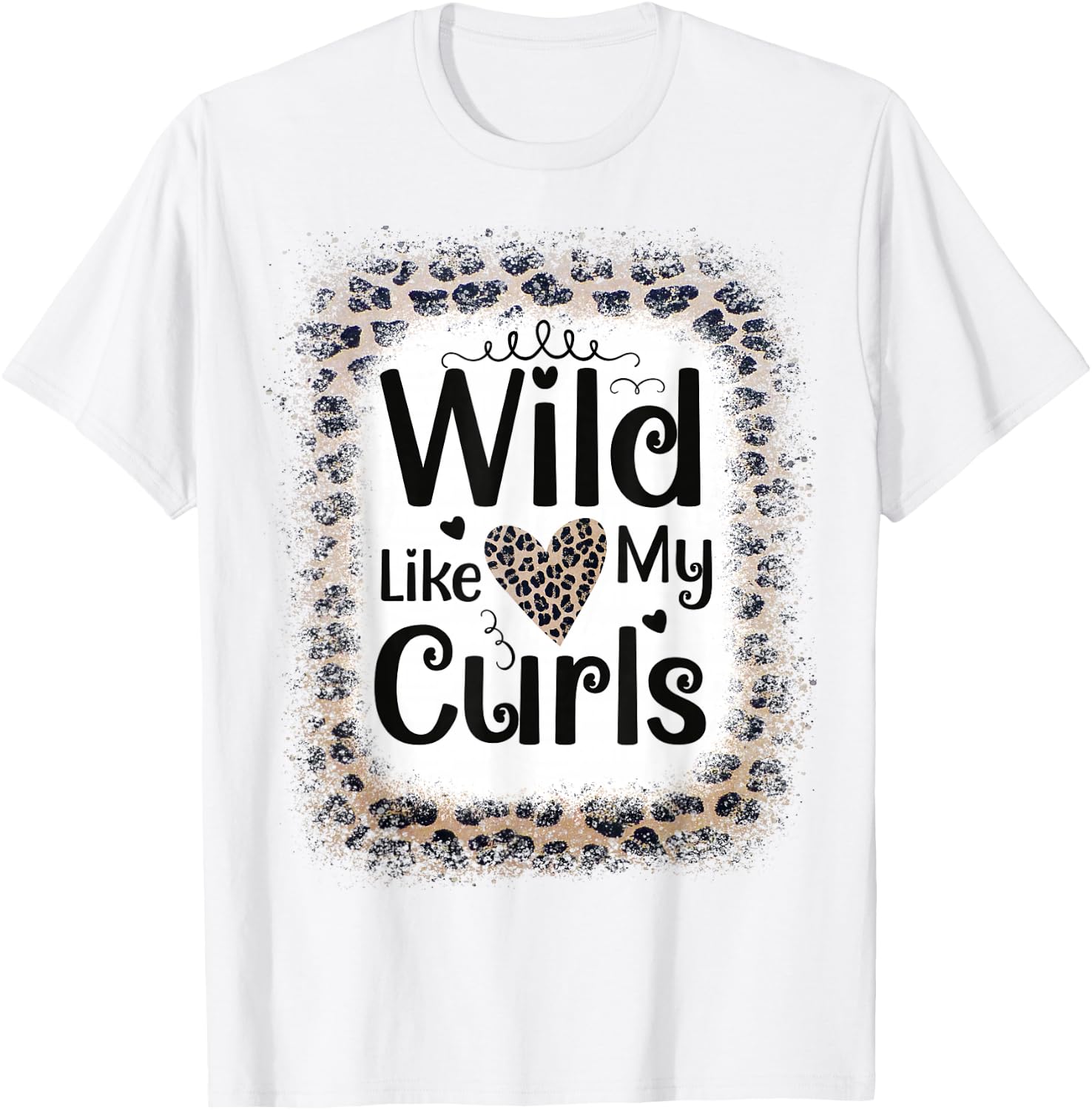 Toddler Girls Wild Like My Curls Funny Curly Hair T-Shirt - T-Shirt | White