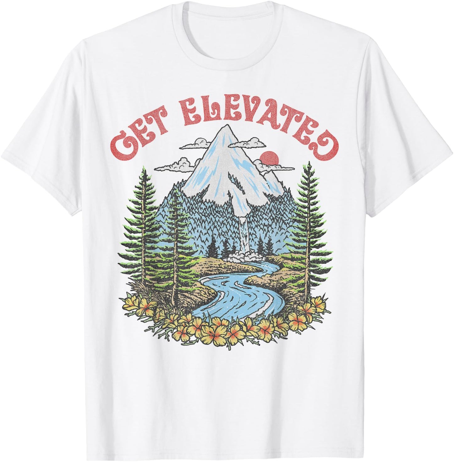 Trendy Get Elevated T-Shirt - T-Shirt | White