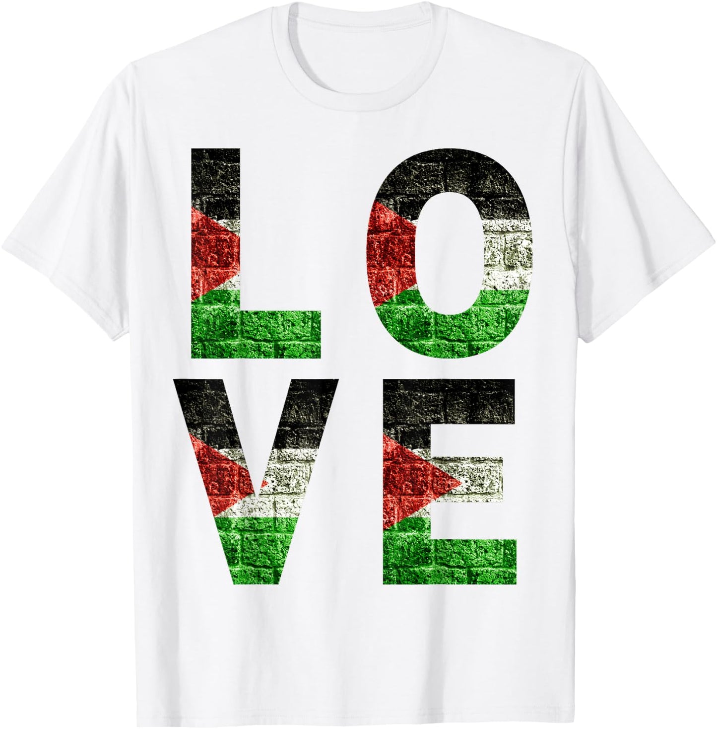 Palestine Love Flag Men Women Kids Toddlers Boys & Girls Luv T-Shirt - T-Shirt | White